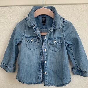 GAP Kids Light Denim Button-Up Jean Jacket